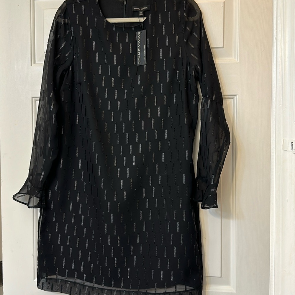 Sheath Sleeved Black Dress